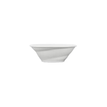 Vitrified China Spiral Bowl Porcelain White - 8 Oz - 1 Dozen